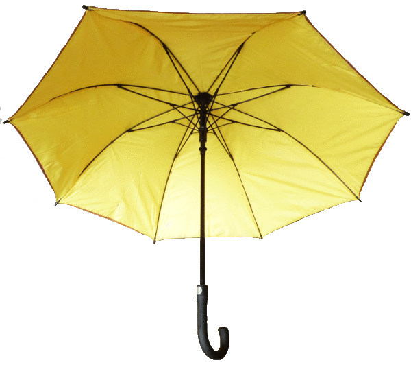 yellow lining tyvek umbrella