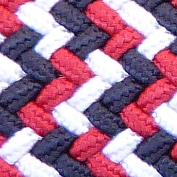 woven stretch belt red white blue detail