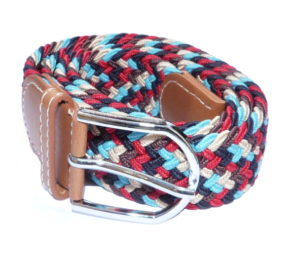 woven belt stretch unisex multi-colour