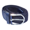 woven elasticated belt dark blue