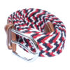 woven stretch belt red white blue
