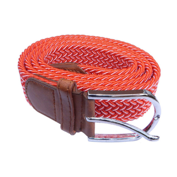 woven stretch belt unisex orange