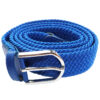woven belt stretch unisex royal blue